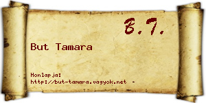 But Tamara névjegykártya